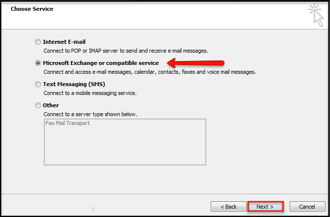 How to change email address in outlook from pop to exchange
