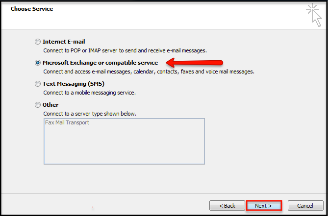 rackspace exchange configure outlook for mac manually