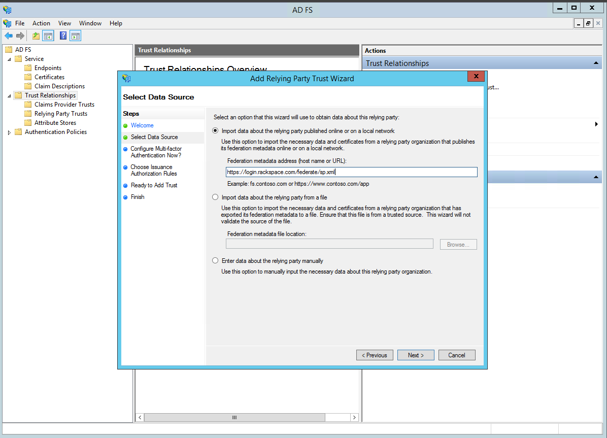 Configure Adfs Rackspace Developer Portal