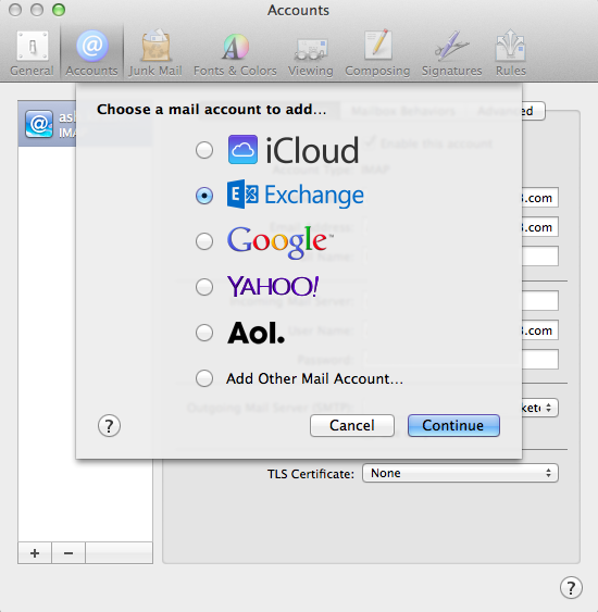Exchange Server Address For Mac Yosemite