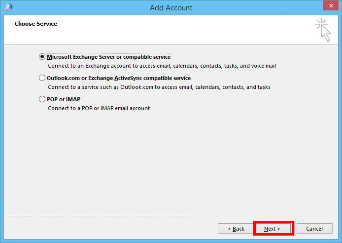 exchange server for outlook email